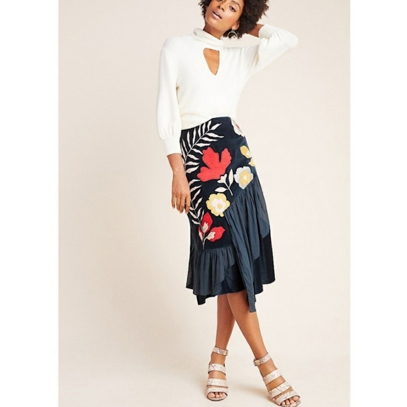 Anthropologie Dresses & Skirts - Sahil Kochhar Melodie Embellished Maxi Skirt